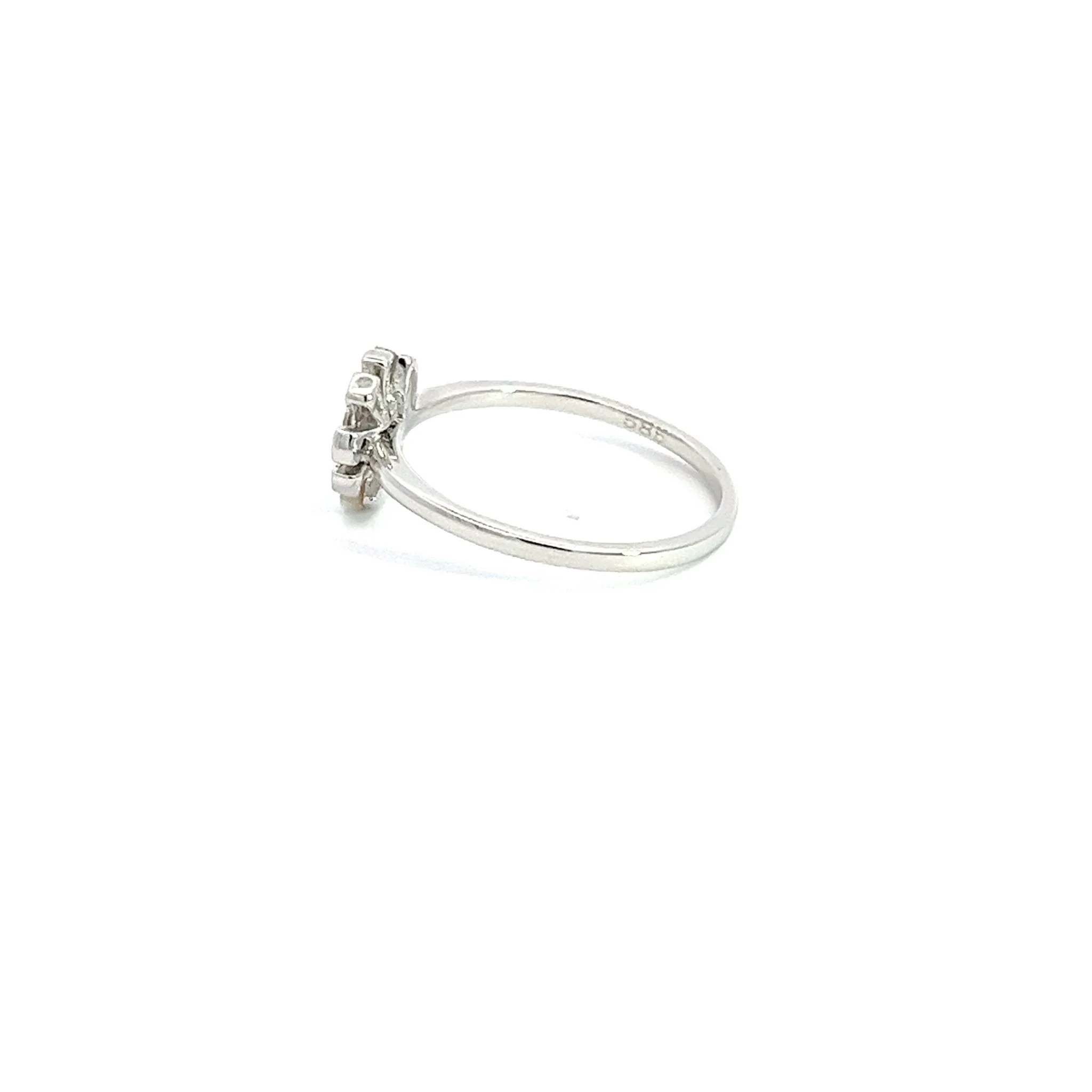Eternelle Ring Diamond Mother of Pearl White Gold - Image 3