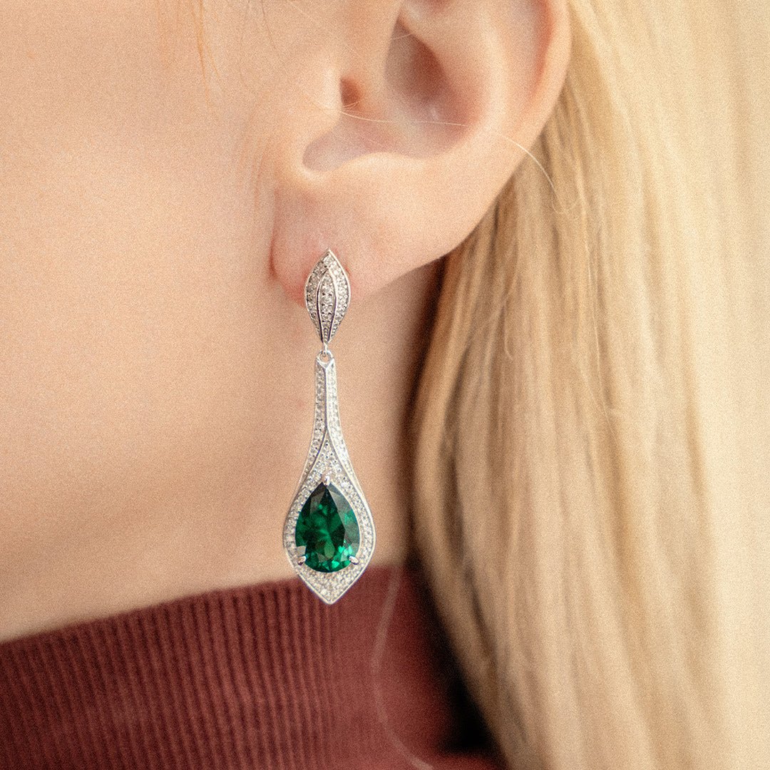 Chic Dangle Silver Earrings - Image 6