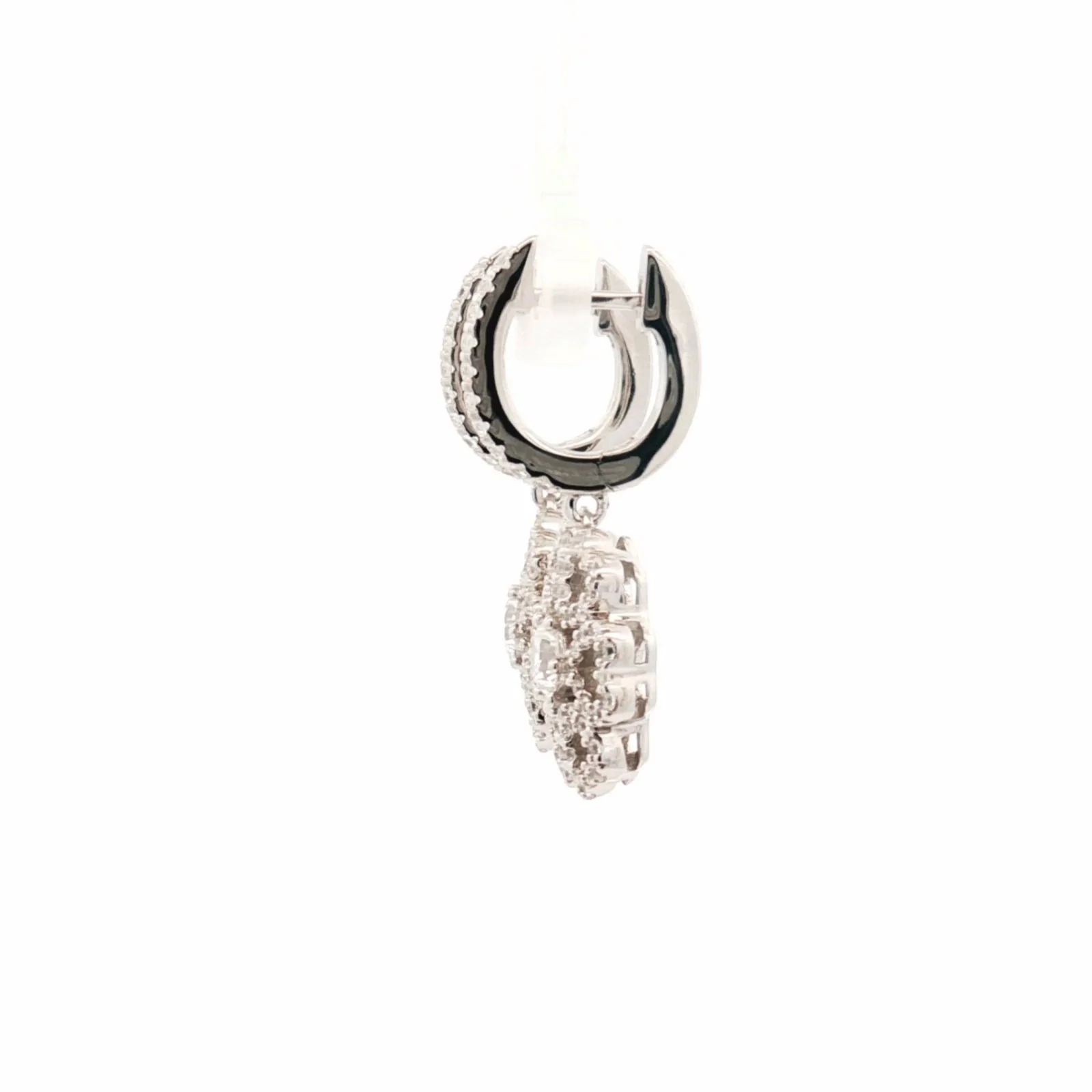 Silver Flower Earrings - Image 4
