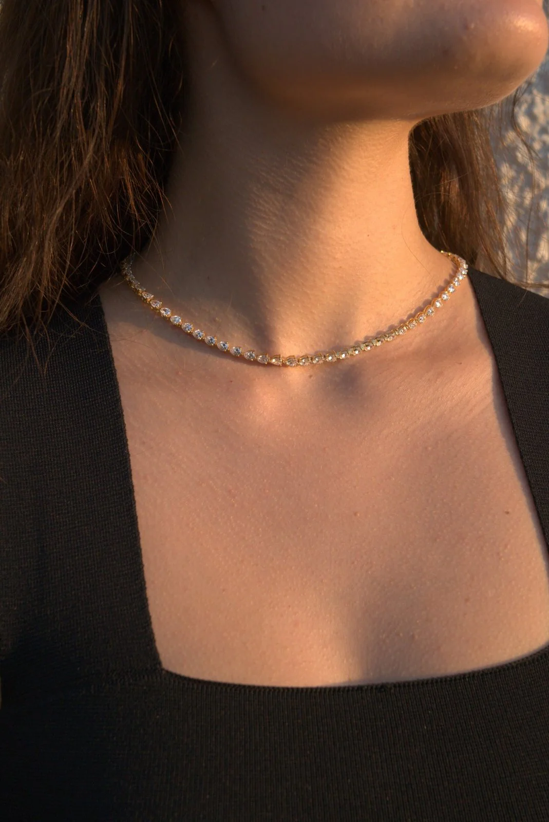 Frosted Teardrop Necklace by Jourdan Sloane - Image 8