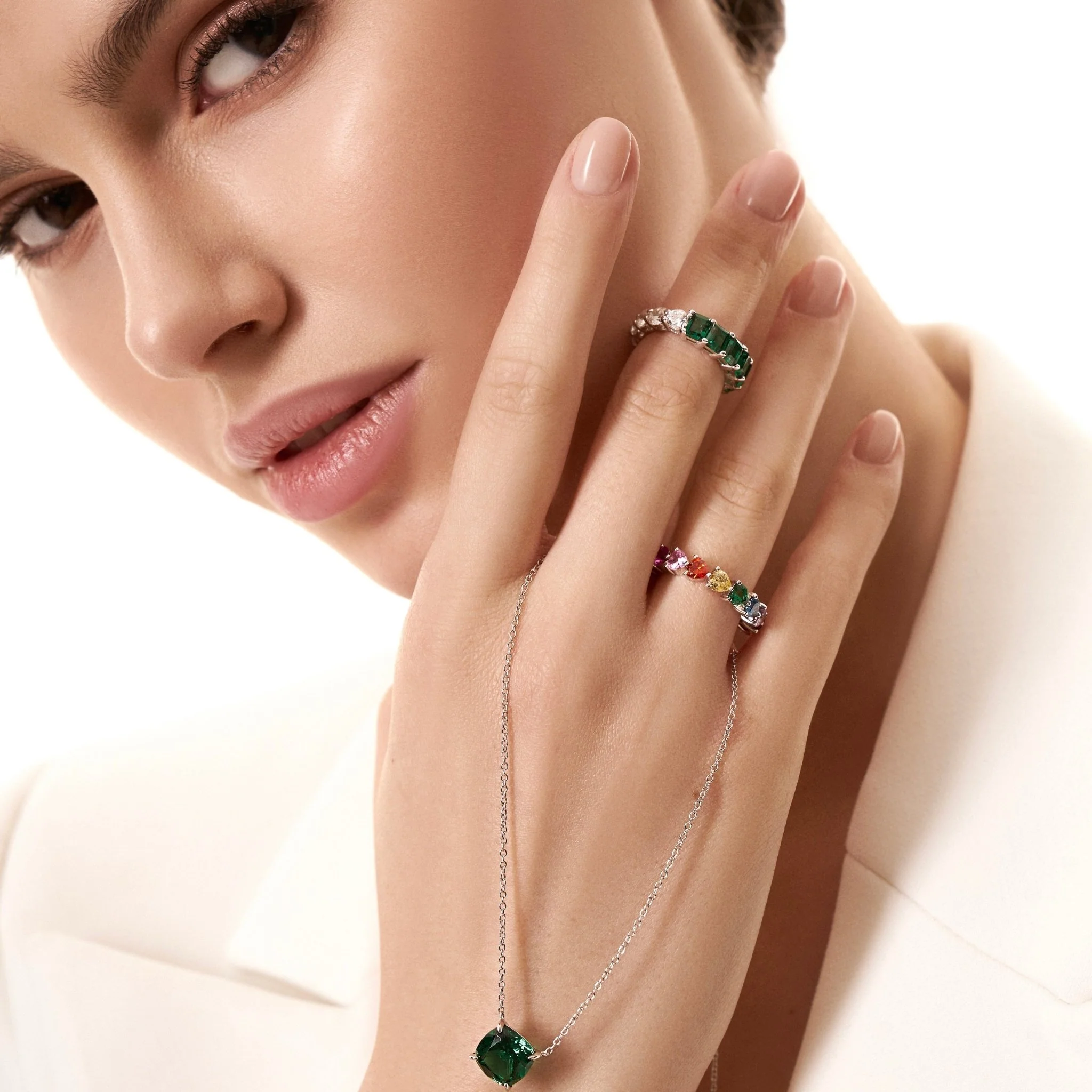 Classic Cushion Cut Necklace - Image 10