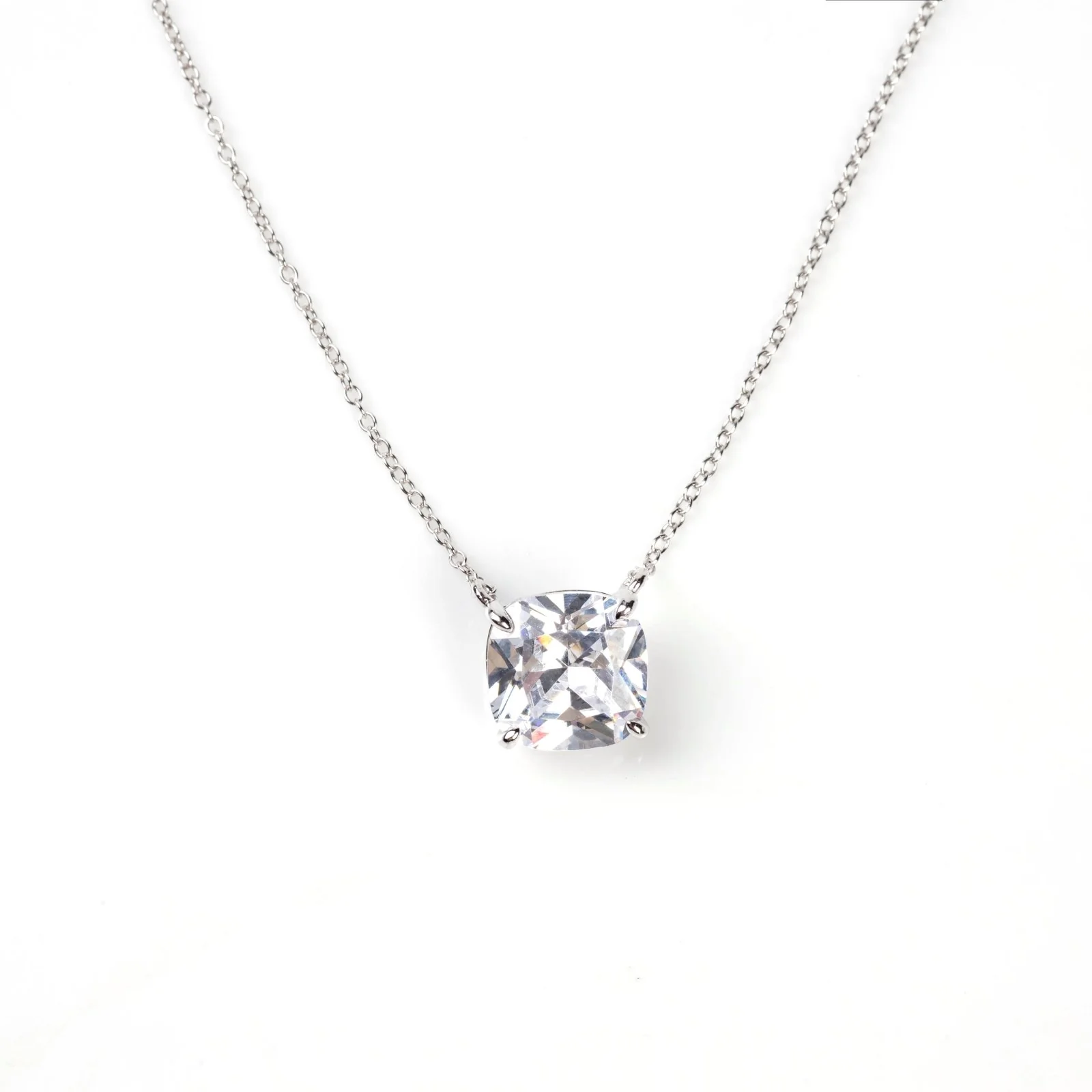 Classic Cushion Cut Necklace - Image 3