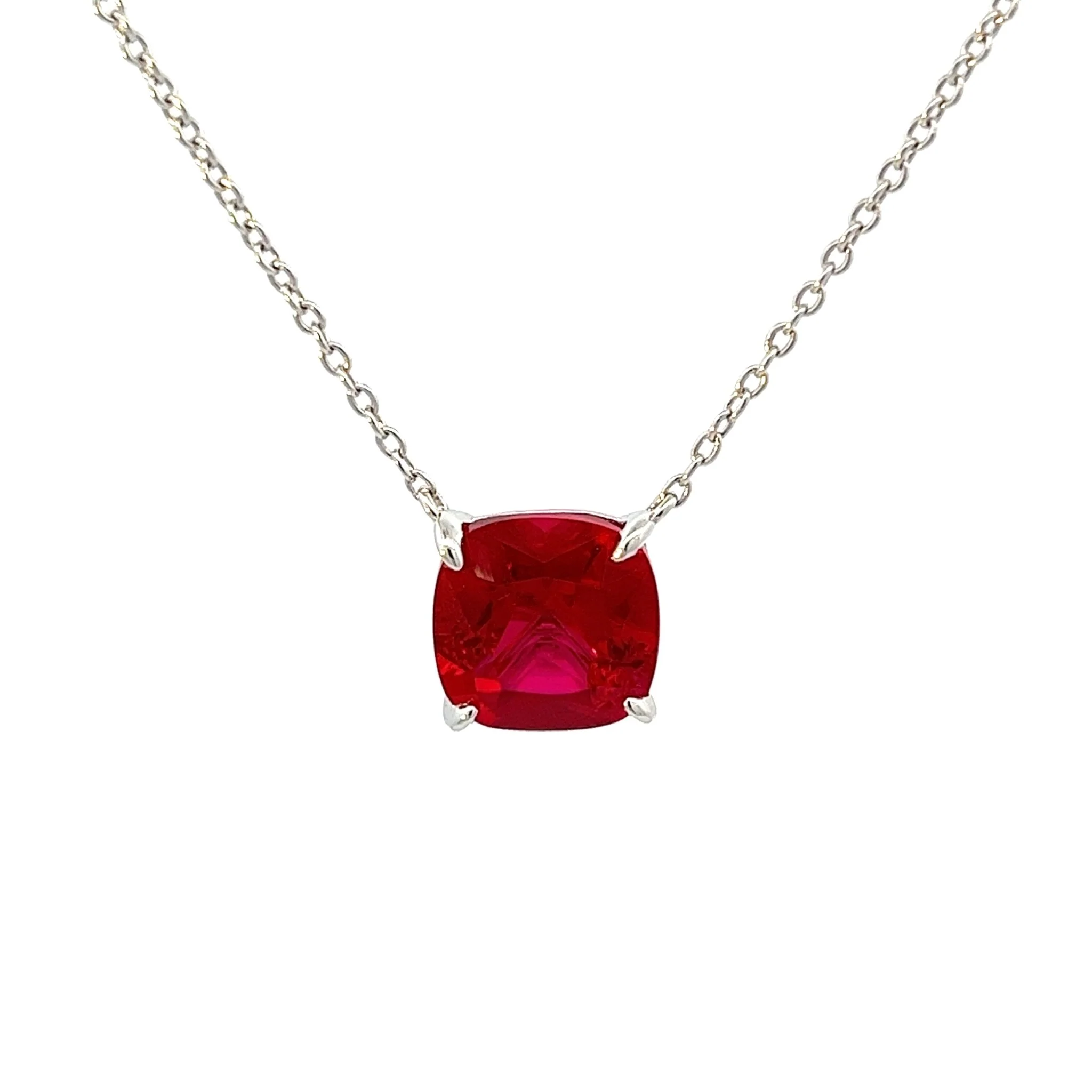 Classic Cushion Cut Necklace - Image 4
