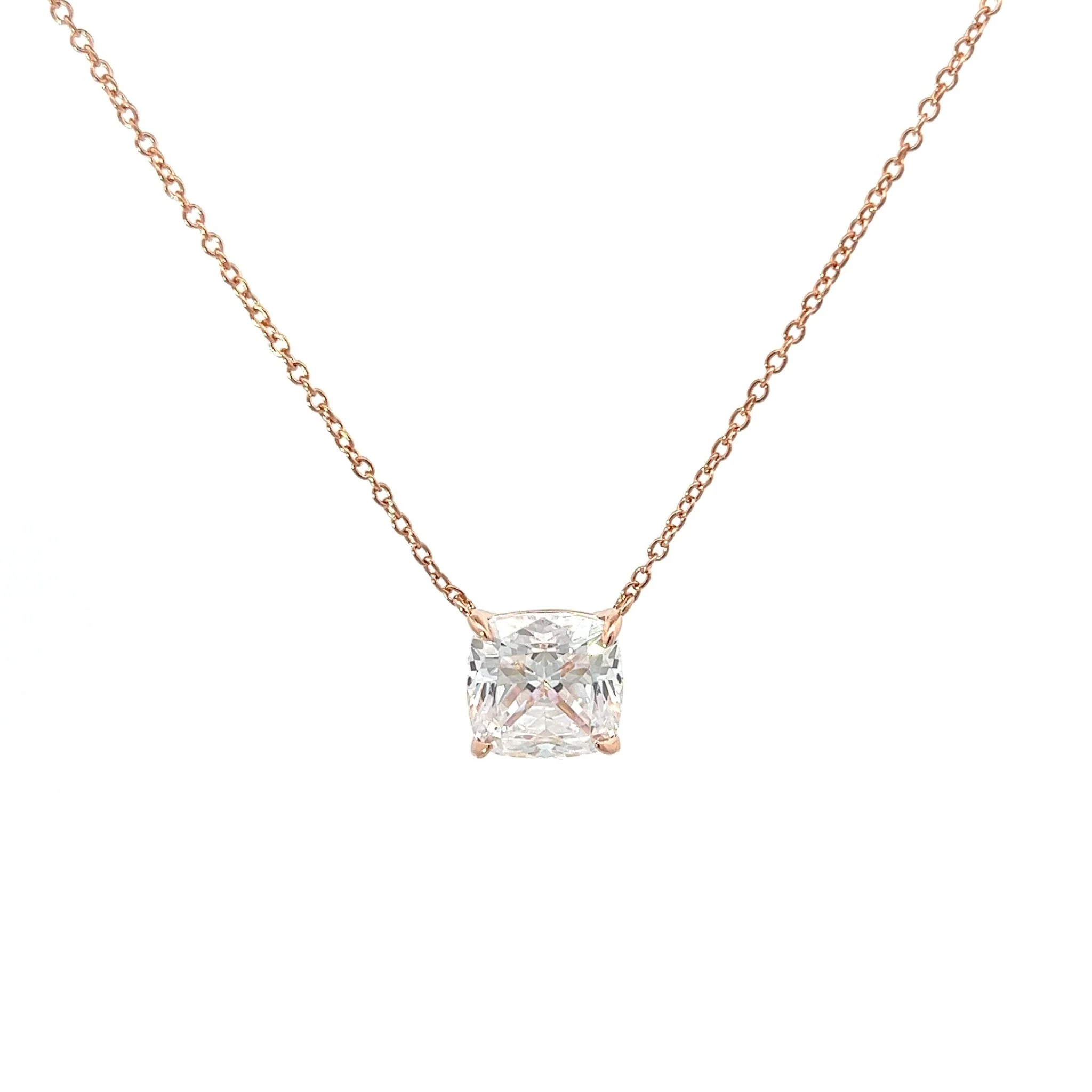 Classic Cushion Cut Necklace - Image 9