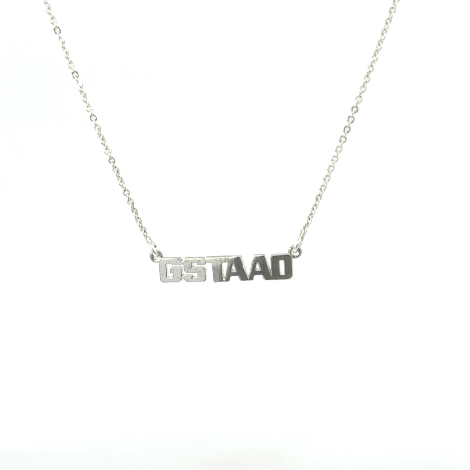 Limited edition GSTAAD silver necklace