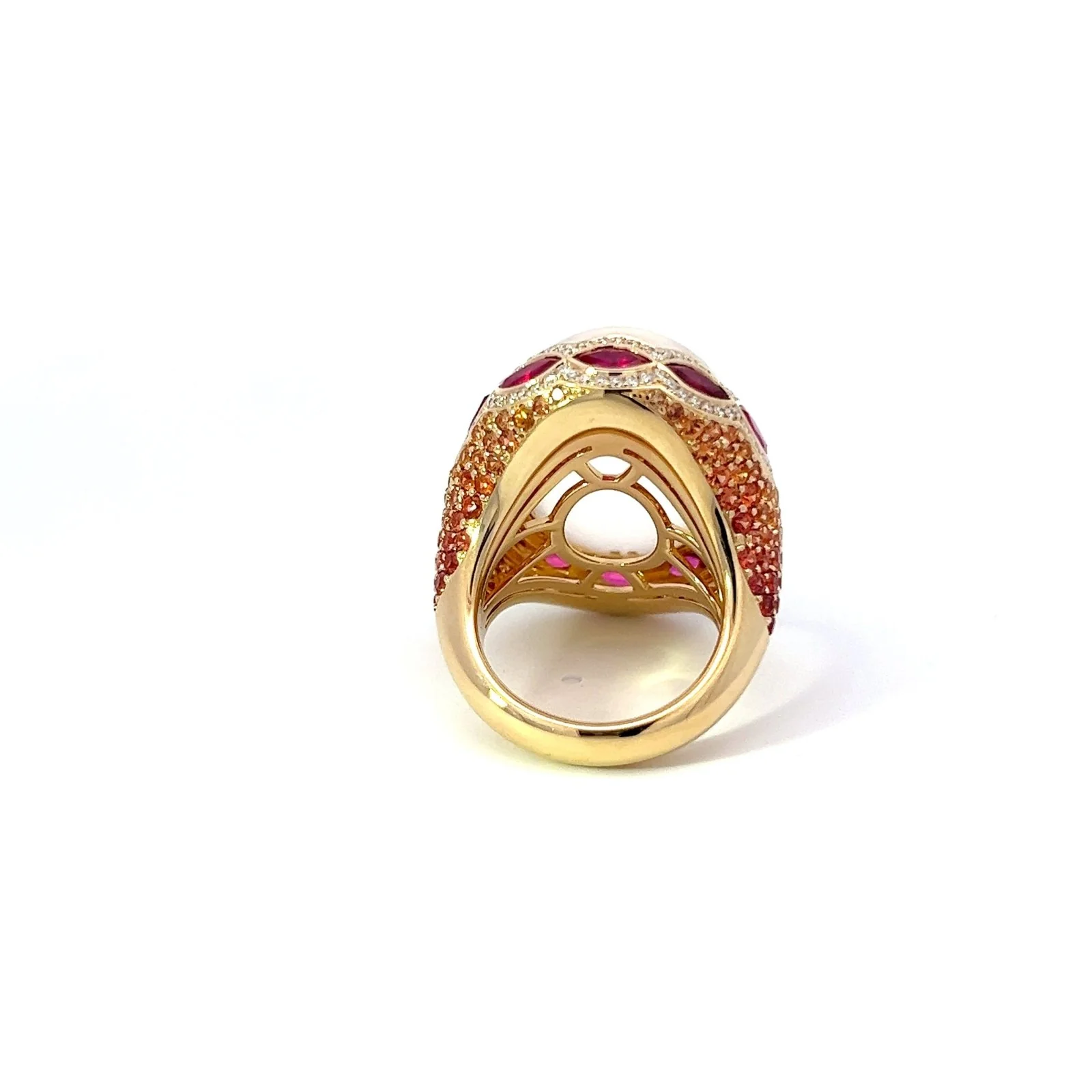 Treasure Moonstone Diamond 18K Yellow Gold Exclusive Ring - Image 5
