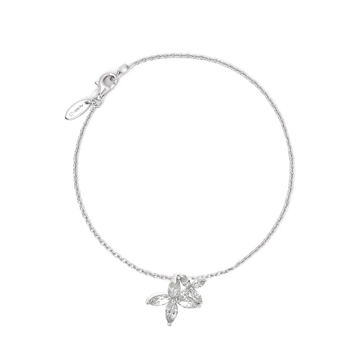 Flower Silver Bracelet - Image 3