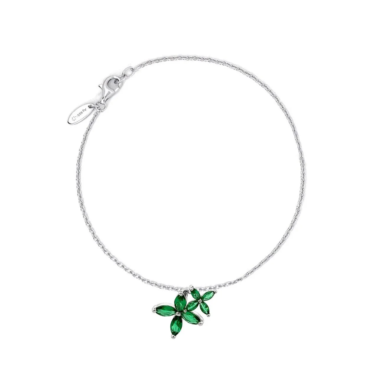 Flower Silver Bracelet - Image 4