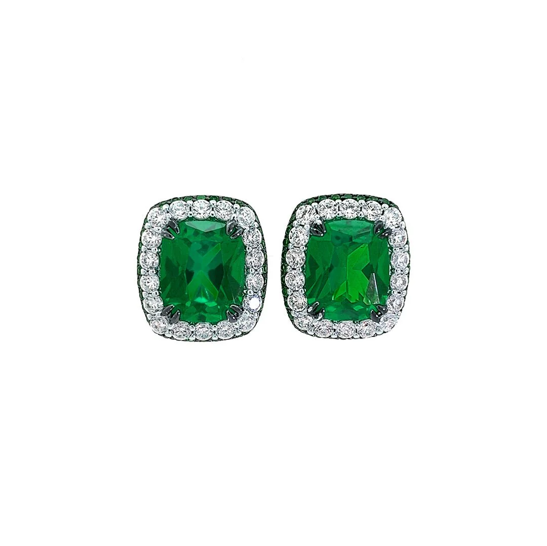 Festive Classy Cushion Cut Earrings - Image 7