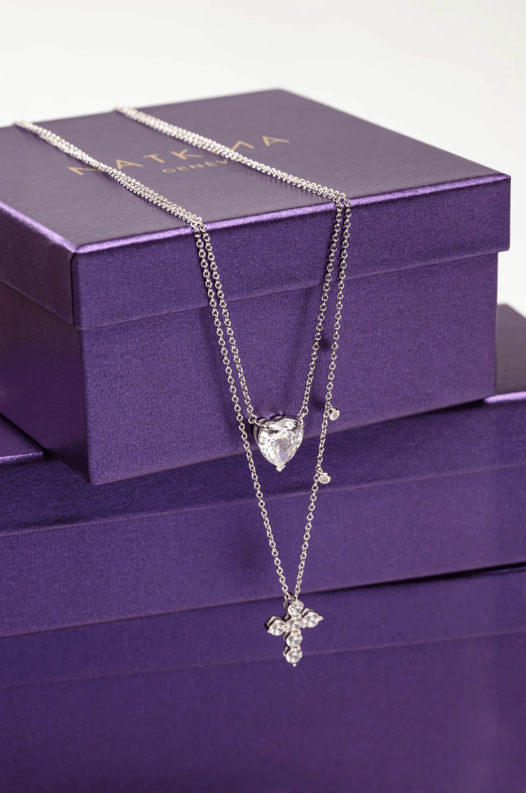 Daily White Cross Necklace 14.5 mm - Image 6