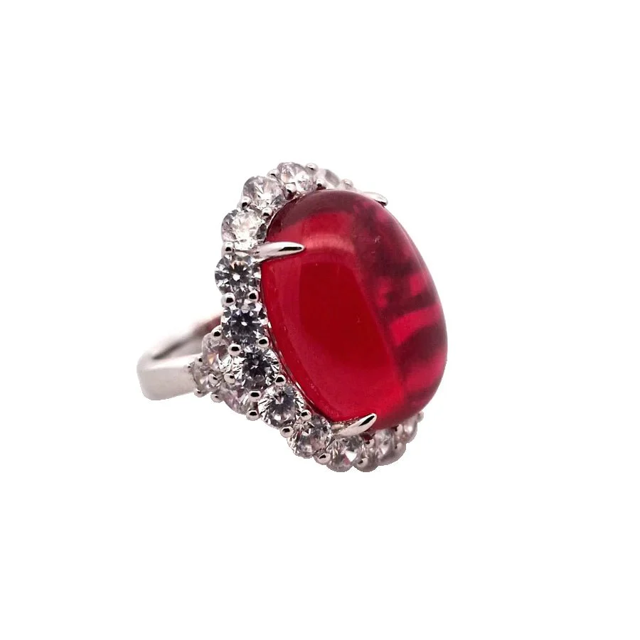 Spectacular Cocktail Silver Ring - Image 3