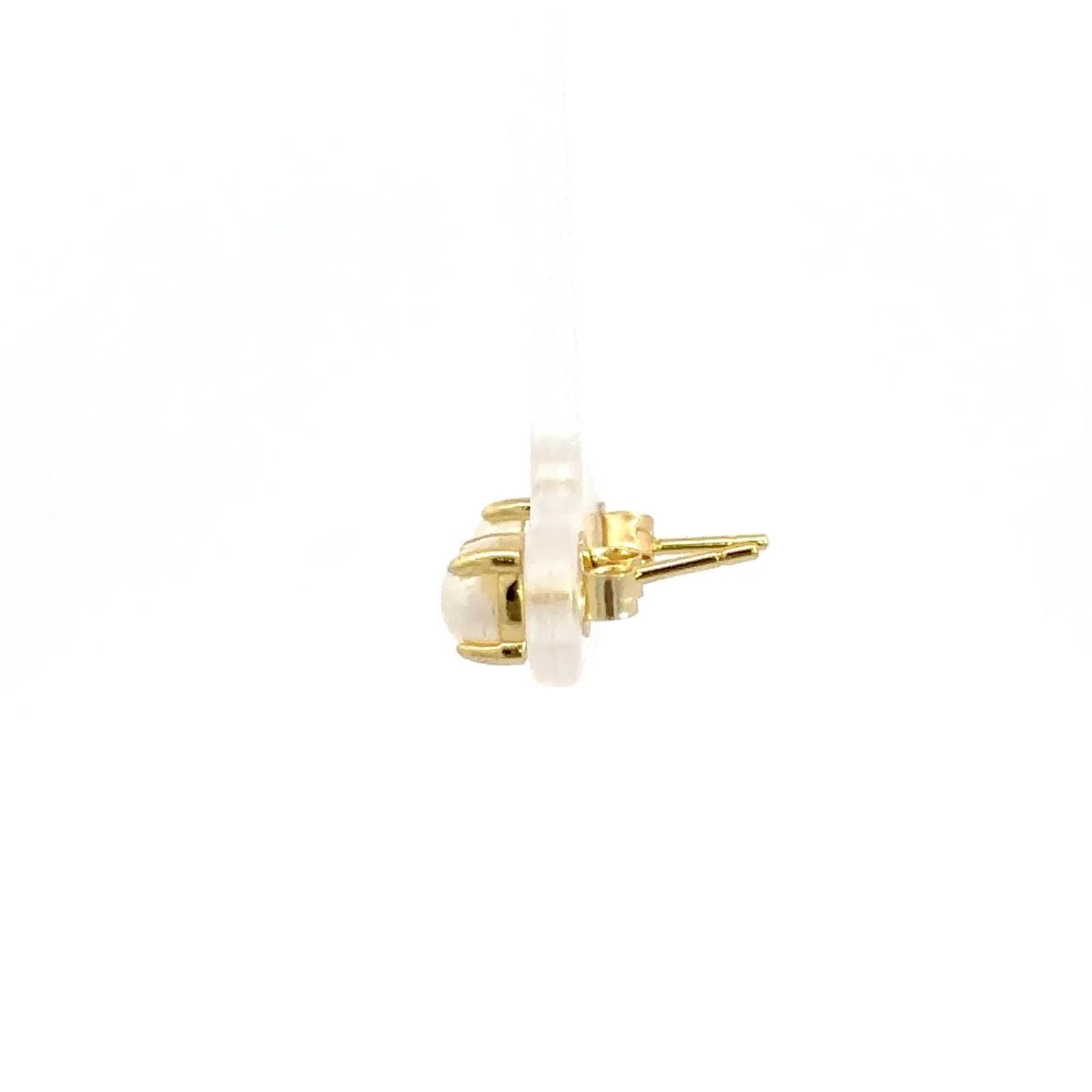 Studs Pearl Silver Earrings - Image 3