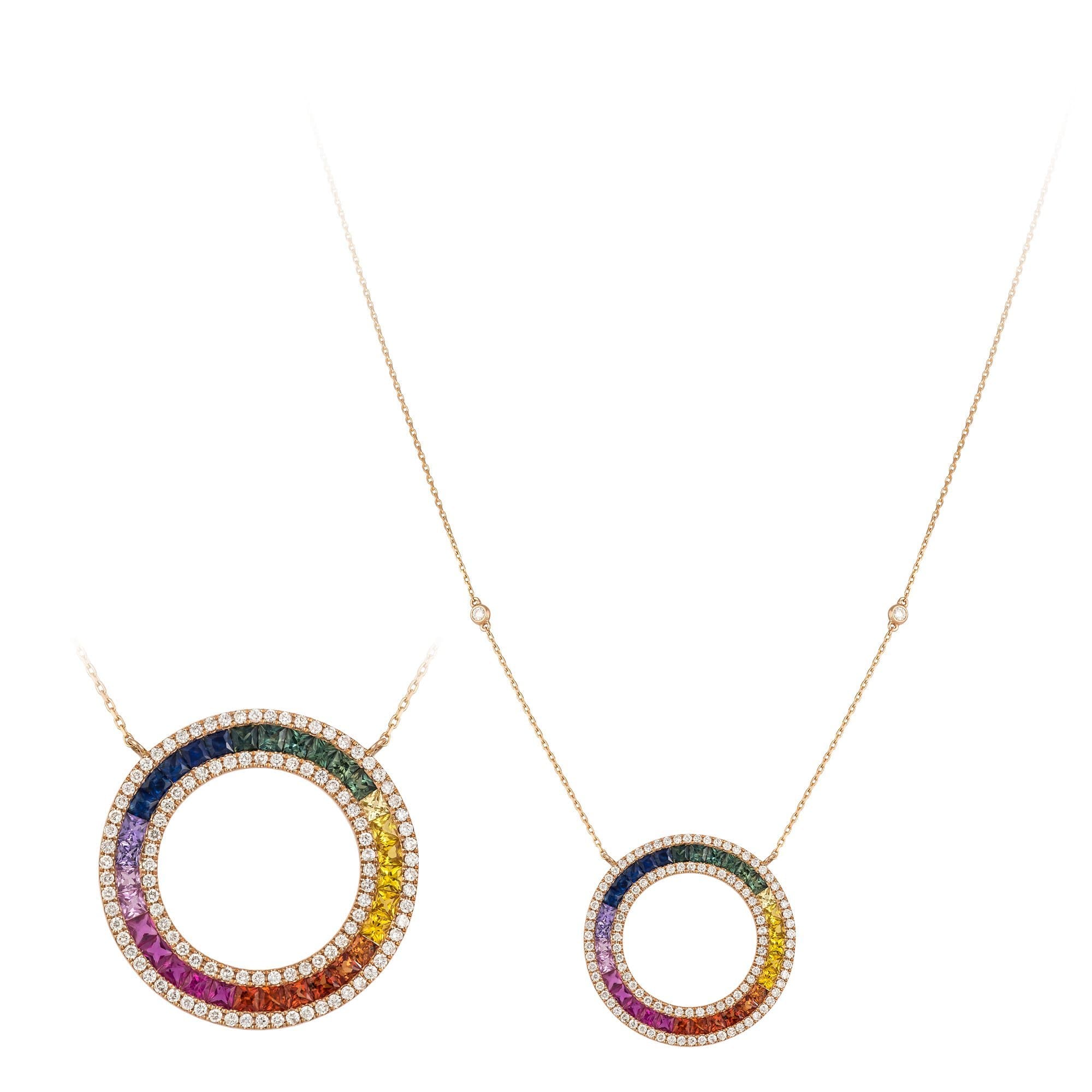 Breathtaking Diamond 18K Rose Gold Necklace for Her