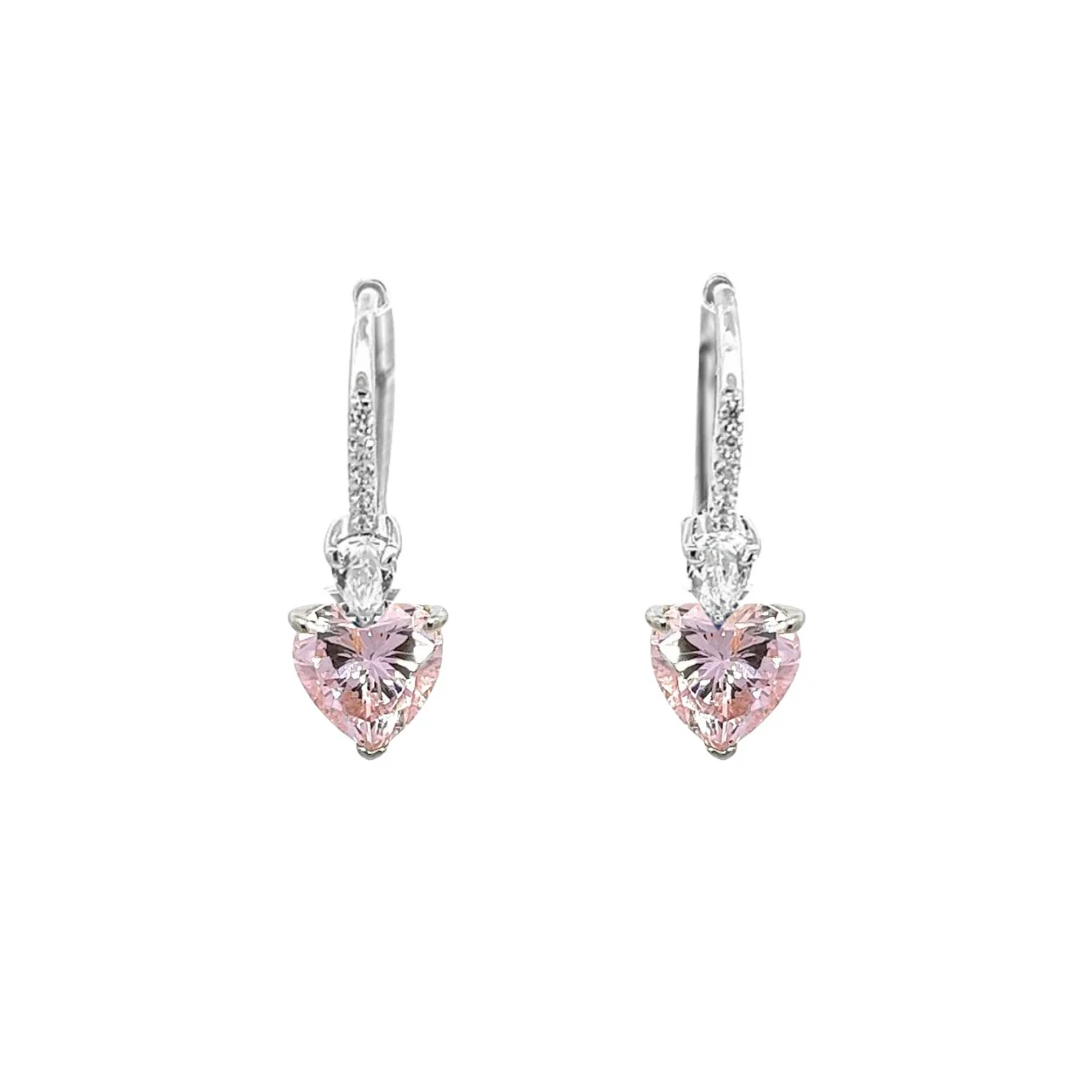 Heart Leverback Earrings - Image 3