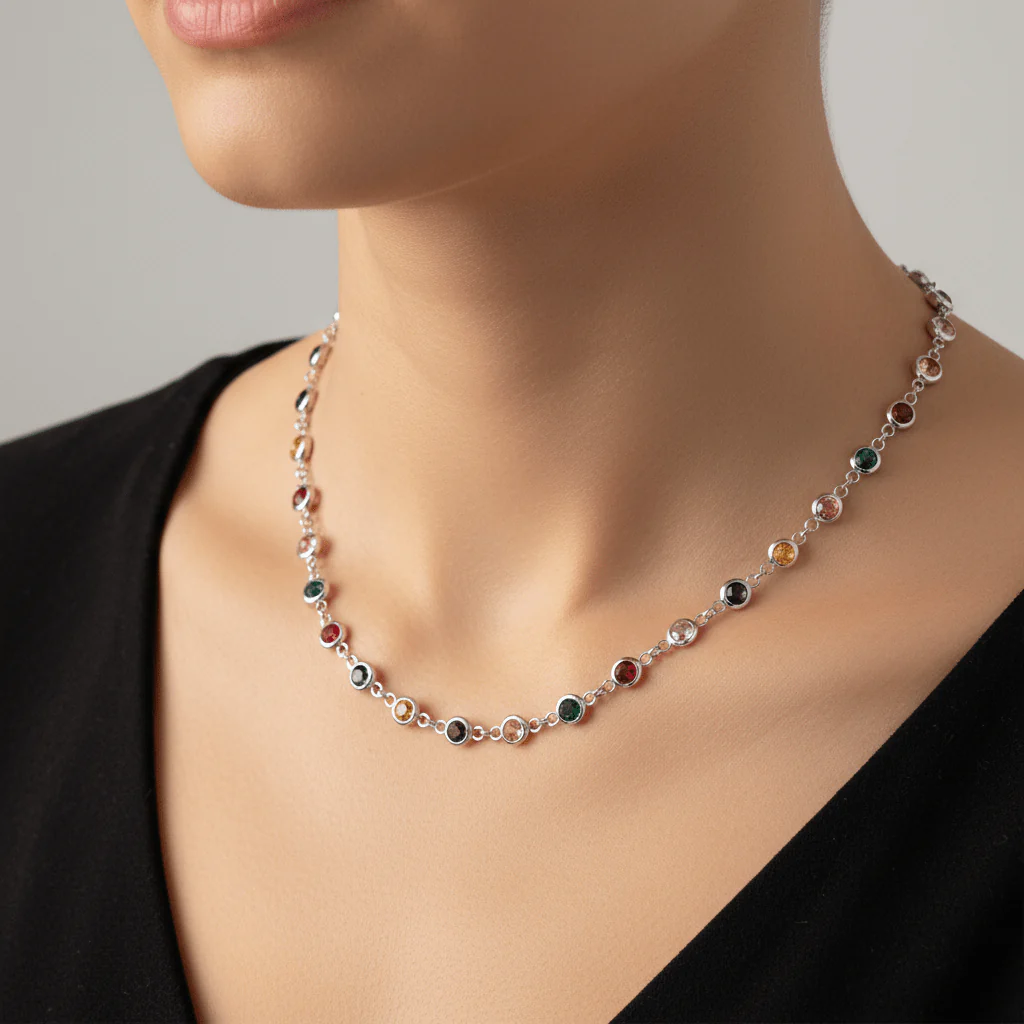 Multicolor Dolce Vita Starburst Necklace - Image 2