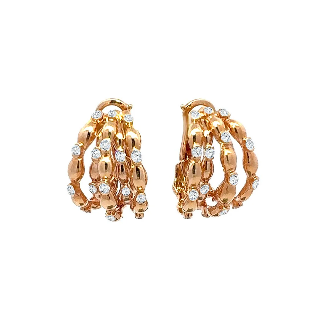 Classic Diamond 18K Gold Yellow Exclusive Earrings