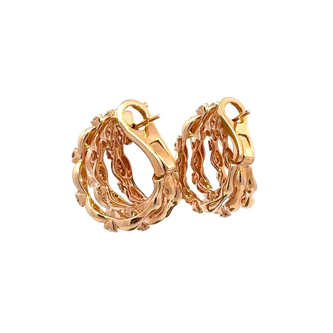 Classic Diamond 18K Gold Yellow Exclusive Earrings - Image 4