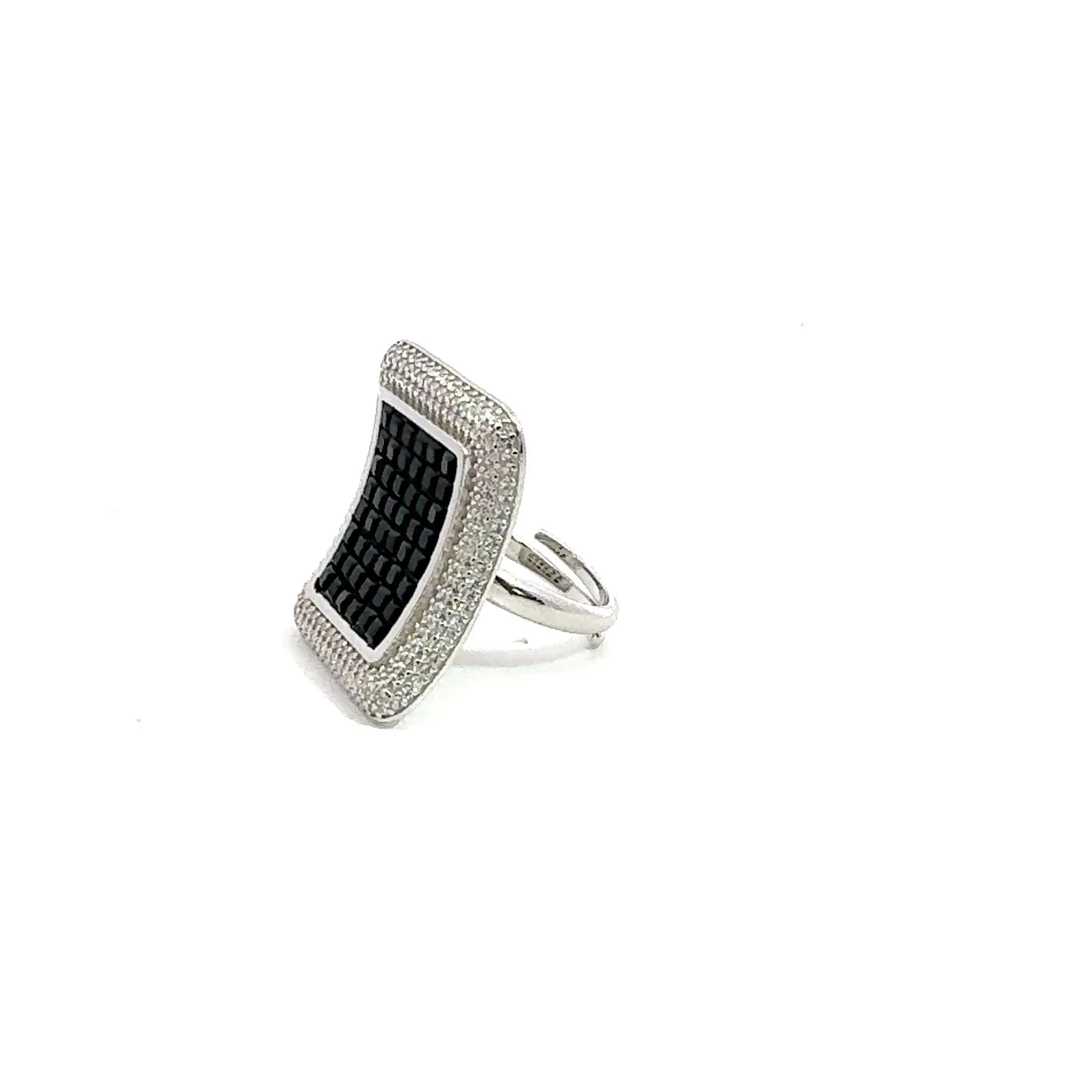 Black and White Mirror Ring - Image 3