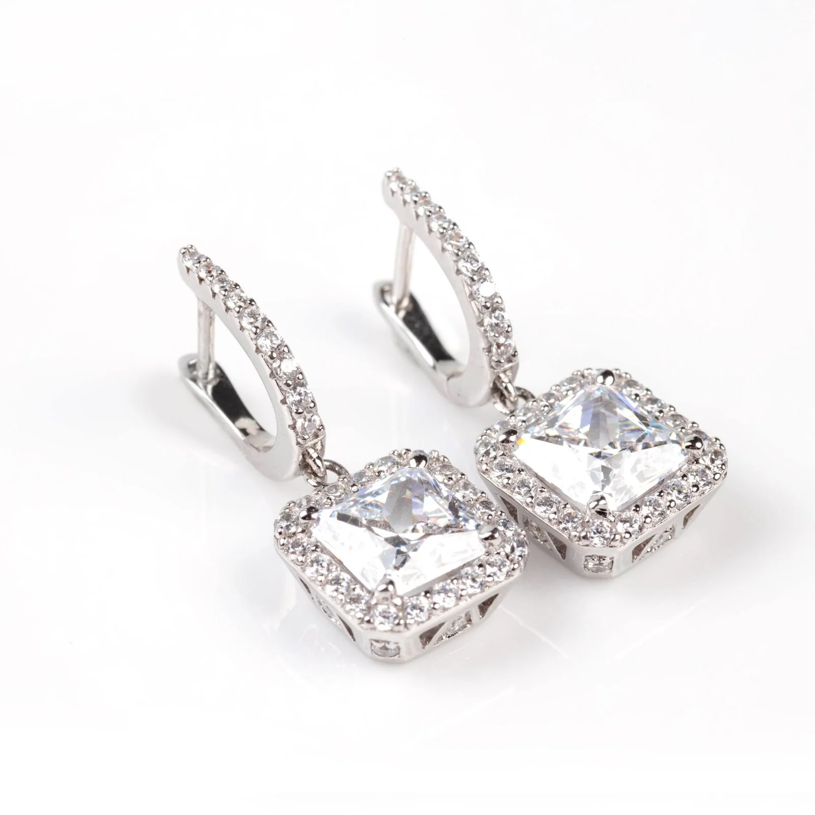 Square Leverback Earrings - Image 4
