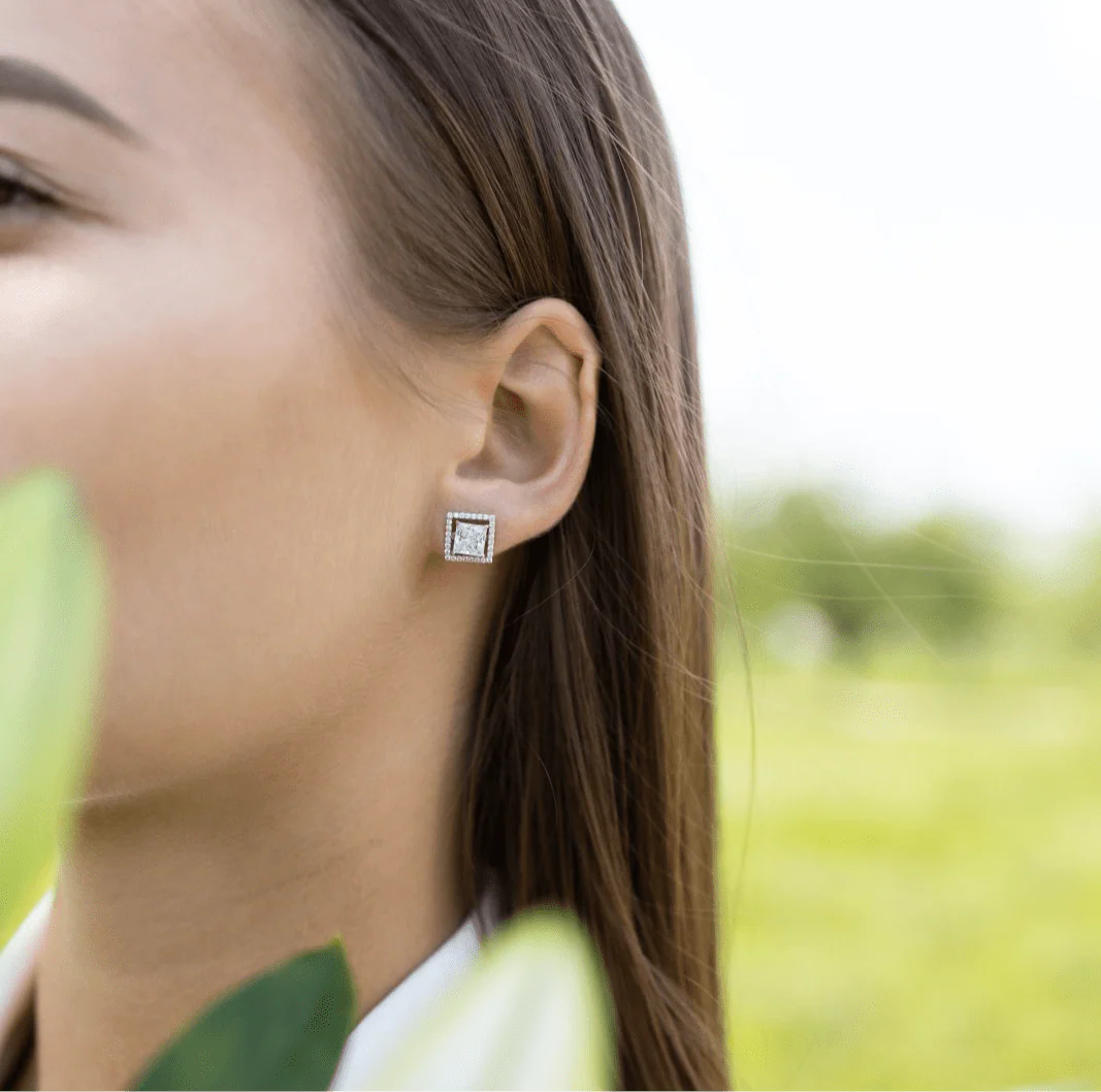 Square Transformer Earrings - Image 4
